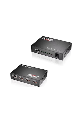 3C 4 Portlu Hdmı Splitter Dağıtıcı, 1 Giriş 4 Çıkışlı, Aynı Anda Görüntü Dağıtımı, 1.4v 1080p,