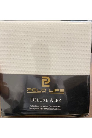 Polo Life Jakarlı Deluxe Sıvı Geçirmez Tek Kişilik Alez 100x200 Beyaz