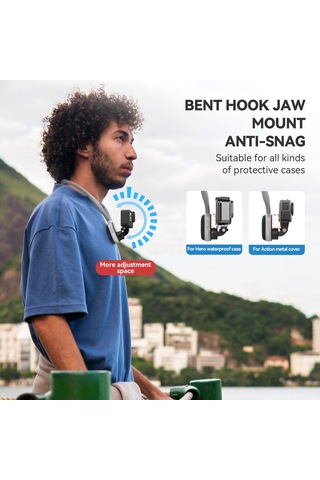 Telesin S2-hnb-01 U-şekilli Hızlı Bırakılan Boyun Tutucu Gri