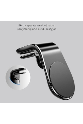 Kalorifer Izgaralı Manyetik Telefon Tutucu Sarsıntı Geçirmez Yeni Nesil