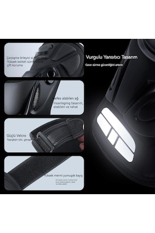 Novahub Yeşil Siyah Motosiklet Koruyucu Için Dizlik - Xs Yeşil