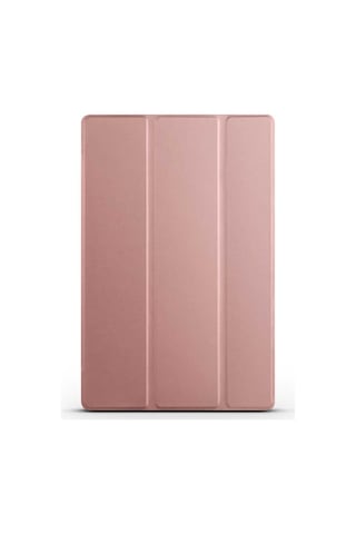 Mobilteam Galaxy Tab A8 10.5 Sm-x200 2021 Uyumlu Smart Cover Standlı 1-1 Kılıf-rose Tablet Kılıfı