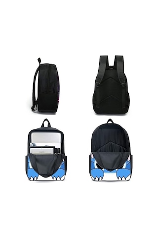 Yucama Erkek Kız Için Sırt Çantası Combo Set Ayarlanabilir Omuz Askısı Sırt Çantası Omuz Çantası Ve Kalem Kutusu İle 3 Parça Set - R Kırmızı - Gri