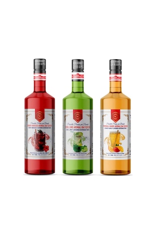 Nish Cool Lime + Berry Hibiskus + Portakal Mango Aromalı Baz İçecek 3 x 700 ML