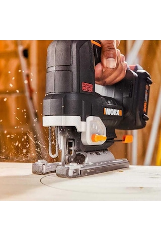 Worw Wx542.9 20Volt Profesyonel Kömürsüz Dekupaj Testere (Akü Dahil Değildir)
