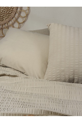 Cotton Box Liny Çift Kişilik Nevresim Takımı Sungai Bej