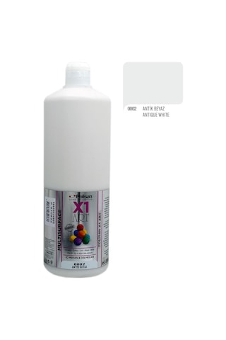 Polisan X1ART Multisurface Hobi Boyası 1000ml - 0002 Antik Beyaz