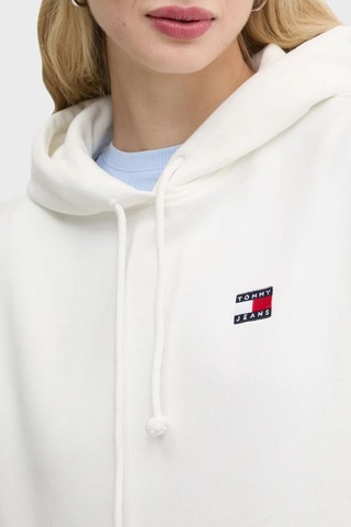 Tommy Jeans Bayan Sweat Dw0dw19414 Ybl Beyaz Beyaz