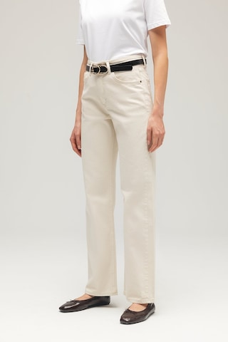 Sââde Kadın Yüksek Bel Mary Vintage Straight Fit Jean Pantolon Taş