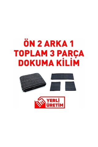 Oto Kilim 3’Lü Set Ön Ve Arka Koltuk Terletmez Konforlu