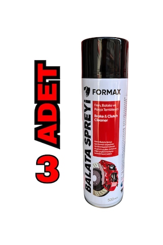Formax Fren,balata Ve Parça Temizleme Spreyi 500 Ml 3 Adet