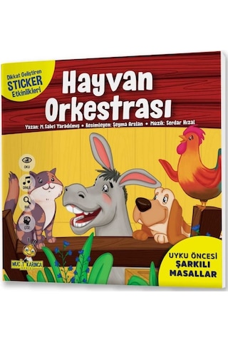 Aslan Ile Fare Uyku Öncesi Şarkılı Masallar Stickerlı