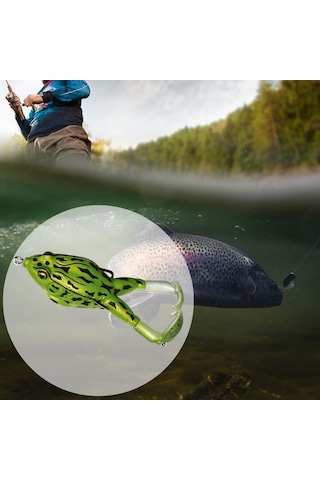 Homyl Tatlı Su Shad Fishing Lures Tarzı Için Kurbağa Stil-h