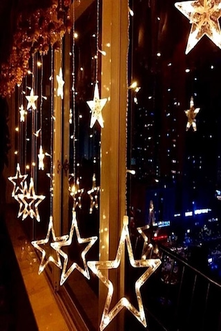 Yıldız LED Işık, Yılbaşı Süslemesi, Noel Işıkları, Mağaza Işıklan Sarı