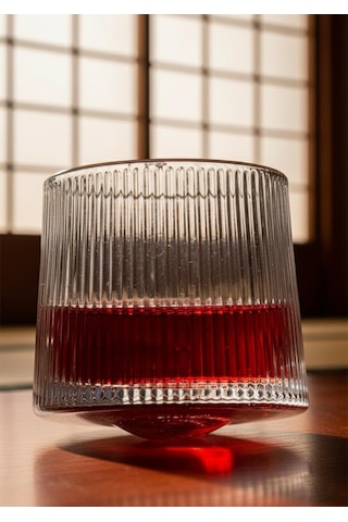 Japan 2li Karıştırıcı Kokteyl Bardağı - Meşrubat Bardak Takımı - Dönme Mekanizmalı- 150 Ml