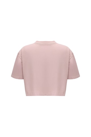 Reebok Sally Tee Pudra Kadın Kısa Kol T-shirt 000000000102690243 Pembe