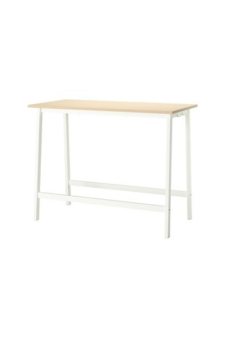 Ikea Mıttzon Çalışma Masası Tablası, Huş Kaplama, 140x68 Cm Çok Renkli
