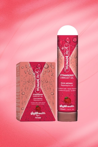 Humanlife Çilek Aromalı Kayganlaştırıcı Jel 125ml + 5gr X 10 Adet