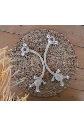 Renklivekreatif Amigurumi Uzun Boyunlu Sid 1adet Bej
