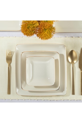 Elegant-kalypso Gold 55 Parça Yemek Takımı