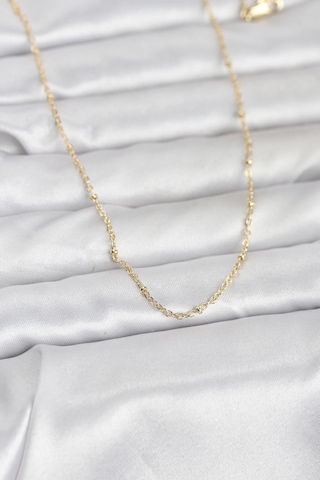 14k Gold Renk Burgu 60 Cm Kadın Kolye Cm Renkli 81684570