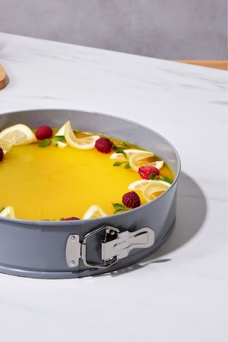 Karaca Süper 2'li Kek Kalıbı Seti Gri Fuşya 28/24 cm