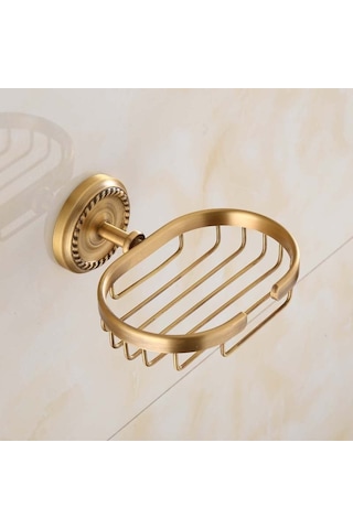 Fause Oval Sabunluk Vintage Antik Pirinç