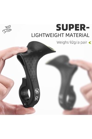 Leezsing Mountain Bisiklet Işık Saçan Nylon Tutamak Ucu, 92g Hafif, 100mm Boy, Bisiklet Ekipmanı Yp0804067