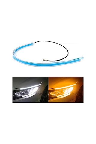 Eraks Selamlamalı Kayar Led İnce Far 60 Cm - Turuncu Beyaz