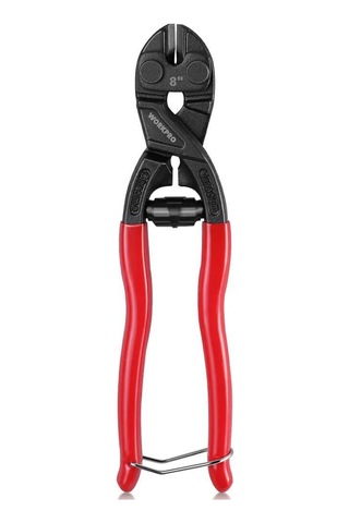 Youtek Kırıcı Pense 203 Mm Kırmızı, 60crv Çelik Gövde, Yüksek Sertlik, 4 Mm Çelik Çubukları Kesebilen, Yaylı Tasarım