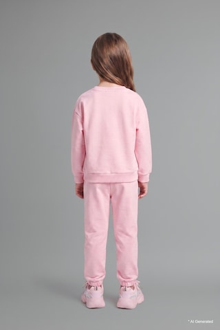 Defacto %100 Pamuk Baskılı Sweatshirt Üst Lastikli Paça Alt 2li Takım Kız Bebek I4475a526aupn167 Pembe-pn167