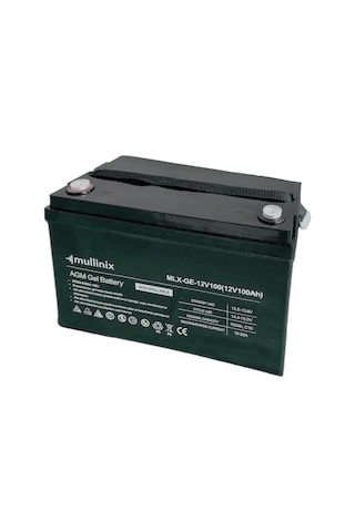 Mullinix 12v 100ah Derin Döngülü Agm Jel Akü