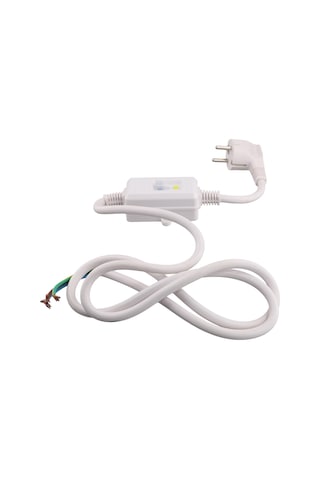 Xurunkeji Fı Sigorta Prizi, Kaçak Akım Sigorta Fişi, Kablolu, Kişisel Koruma Adaptörü, Ab Fişi, Beyaz