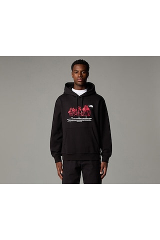 The North Face U Mnt Jacket Anniversary Relaxed Hoodie Erkek Günlük Sweatshirts Nf0a8dn7jk31 Siyah Siyah