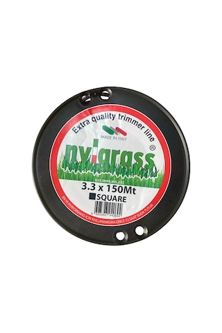 Nylgrass Misina 3.3mm 150 Mt 4 Köşe Siyah