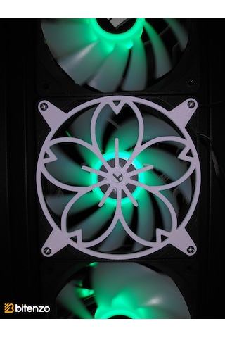 Flora Core 120x120 Mm Oyun Pc Aksesuarı, Masaüstü Bilgisayar Fan Kapağıürün Beyaz