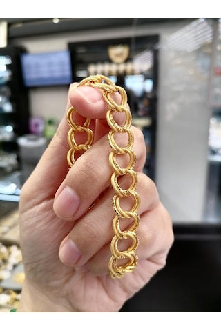 22 Ayar Altın Uzayyolu Ve Dallas Yatırımlık Bileklik