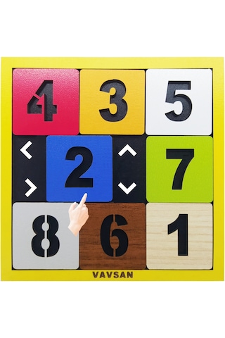 Vavsan Karıştır Kaydır Sırala Yapboz Puzzle Eğitici Oyuncak