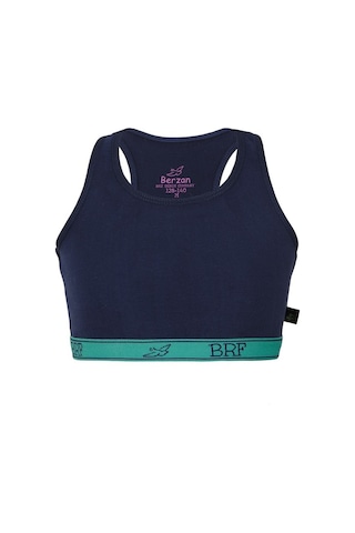 Brz Kids Kız Çocuk Büstiyer Crop Atlet Sporcu Atlet Lacivert