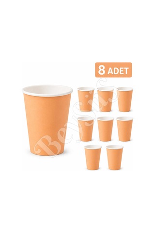 Parti Kağıt Bardak 8li Turuncu Diğer