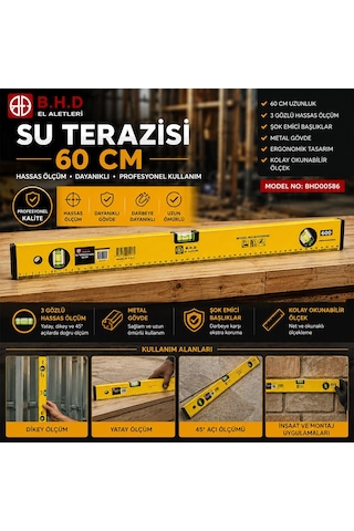 Kinetex Ktx-1121 Su Terazisi 60cm Turuncu Metal
