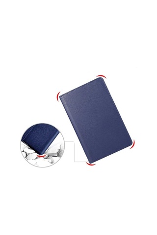 Samsung Galaxy Tab A8 10.5 X-200 Kapak 360 Derece Dönebilen Kılıf + Ekran Koruyucu + Kalem Set Arka Kapak
