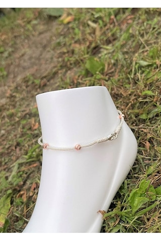 Gümüş Kazaziye Dorika Detaylı Halhal Hal01gr Gümüş - Rose