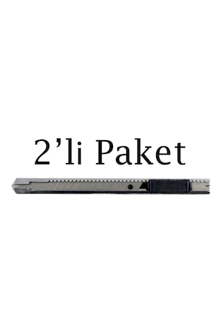 Brio Maket Bıçağı Cam Filmi Uygulama Metal 9 Mm 2'li Paket