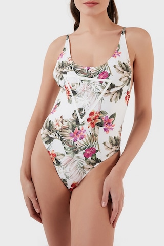 Guess Bayan Mayo E02J33MC045 P06W BEYAZ-YEŞİL Beyaz