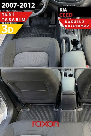 Kia Ceed 2007-2012 3d Havuzlu Paspas Tam Uyumlu Su Geçirmez, Kaymaz