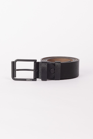 AC&Co / Altınyıldız Classics Erkek Sıyah Prada Casual Suni Deri Kemer Sıyah Prada