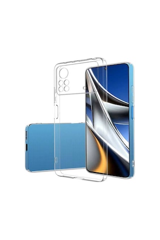 Zore Poco X4 Pro 5g Kılıf Msra Süper Silikon Kapak - Renksiz Renksiz
