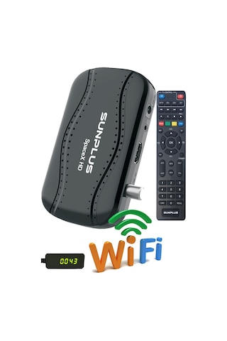 Sunplus Spacex Çanaklı-çanaksız Dahili Wi-fi Full Hd Uydu Alıcısı + Akıllı Kumanda