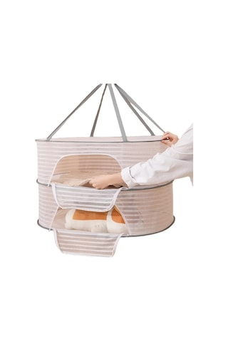 50 X 70 Cm Katlanabilir Kurutma Balıkçılık Sebzeler Balık Ağı Asılı Giysi Kurutma Depolama Rafı, Spec: 1 Katman